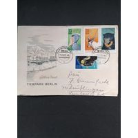ГДР 1970 КПД с полной серией марок "Тир парк Берлина" (почтовое гашение) марки Mi.1617-1620 каталог 11.00 евро