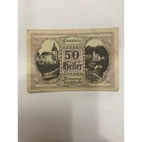 Австрия 50 геллеров нотгельд Пушхайм - 2101