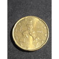 Италия 20 евроцентов 2009