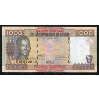 Гвинея 1000 франков 2006 г. P40. Серия BE. UNC