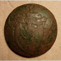 Ливрейная пуговица с дворянским гербом. Редкая.