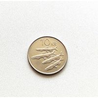 Исландия. 10 крон 1996 года. 23-я.