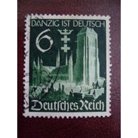 Mi.714 DR Рейх. 1939 год (mi.1 euro) архитектура - 1 шт.