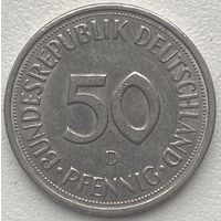 Германия 50 пфеннигов 1980 г. D