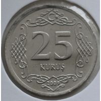 Турция 25 курушей 2009 год