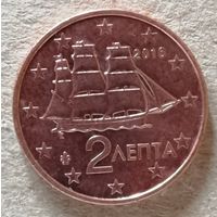 Греция 2 евроцента, 2016 г., KM# 182