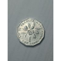 Ямайка 1 цент 1986 года .