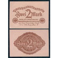 Германия 2 марки 1922 год.