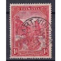 30.Aust. Великобритания. Австралийские штаты. Тасмания. Гора Веллингтон. 1899/00 гг. 1d. Mi.#62.