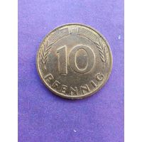 Германия ФРГ 10 пфеннигов 1995 F