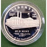 США 1 доллар 2006S. Самый старый монетный двор. Сан-Франциско