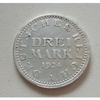 3 марки 1924 года Веймарская республика мд А Берлин
