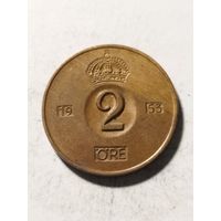 Швеция 2 оре 1953