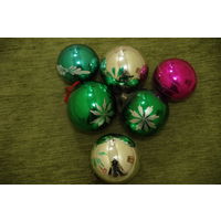 Елочные  игрушки  С 55          ( 6 шт )