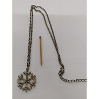 Кулон "Снежинка" с цепочкой