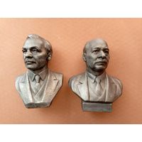 Бюсты Янка Купала и Якуб Колас.
