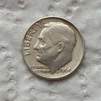 США 10 центов 1964