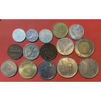 Италия 15 разных монет