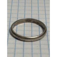 С 1 РУБЛЯ! КОЛЬЦО СЕРЕБРО СЕРДЦЕ ГЕРМАНИЯ 900 ПРОБА