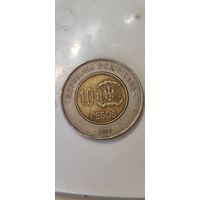 Доминиканская республика 10 песос 2005