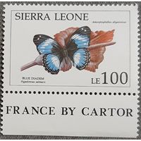 1993  Бабочка (Голубая диадема)  Сьерра -Леоне