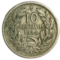 Чили 10 сентаво, 1935