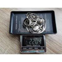 Лот (11) серебряных украшений (под ремонт, в работу) (84, 800, 875, 916, 925 и т.п.). С 1 рубля