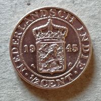 Голландская Ост-Индия 1/2 цента, 1945 г., KM# 314