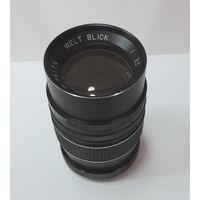 Объектив к фотоаппарату "WEST BLICK 1/35 номер 79175. F=135 мм". Япония. Исправный.