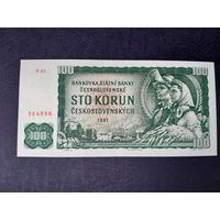 100 крон 1961 года. Чехословакия. UNC-. Распродажа