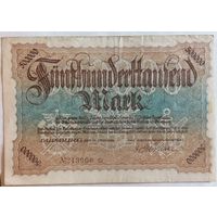 Германия 500000 марок 1923 г Дуйсбург на Рейне (Duisburg) 1179c, В/З круги, XF, не частая