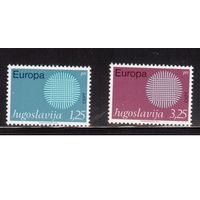Югославия-1970(Мих.1379-1380) ** , Европа (полная серия)