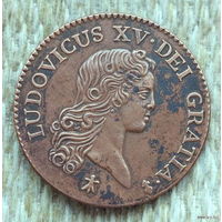 Франция 1 соль 1720 года. Людовик XV. Предложи свою цену или обмен!