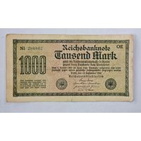 1922 год Германия 1000 марок