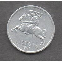 Литва. 1 цент 1991