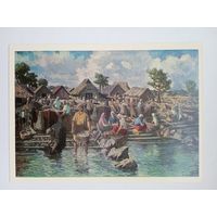 Уутмаа. Рыбаки на северном побережье Эстонии