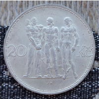 Чехословакия 20 крон 1934 года. Серебро! Предложите свою цену или обмен!