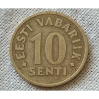 Эстония. 10 центов 1996 года.