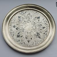 Все лоты с 1р.1865г 84 проба серебро Тарелка вес 55,7  грамма