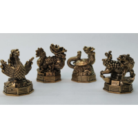 Статуэтки Четыре священных животных Китая Бронза