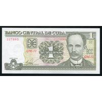 Куба 1 песо 2016 г. P128g. Серия GM-72. UNC
