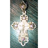 СЕРЕБРЯНЫЙ КРЕСТИК 925ПР. 2,7ГР. С РУБЛЯ.