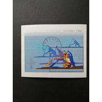 Польша 1980 Блок Mi.81 с маркой "XXII летние Олимпийские игры в Москве" (гашение с клеем) Mi.2678 каталог 2.00 евро