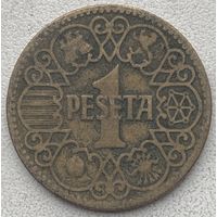 Испания 1 песета 1944 г.