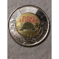 2 доллора Канада 2019 высадка
