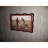 Анжелюс,картина (репродукция) французского художника барбизонской школы Жана Франсуа Милле, написанная в 1857-1859 гг.С рубля.