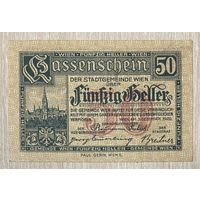 Нотгельды Австрия Вена, 50 геллеров 1920 год