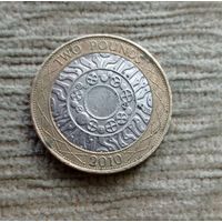 Werty71 Великобритания 2 фунта 2010 биметалл