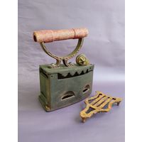 Мексика, редкий угольный утюг  со Звездой и клеймами