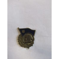 Знак. Значок. "За отличные знания теории Марксизма". FDJ комсомол. 4 выпуск 1963-1976. Бронзовая степень. Отличник учёбы. Германия. Ретро СССР. м